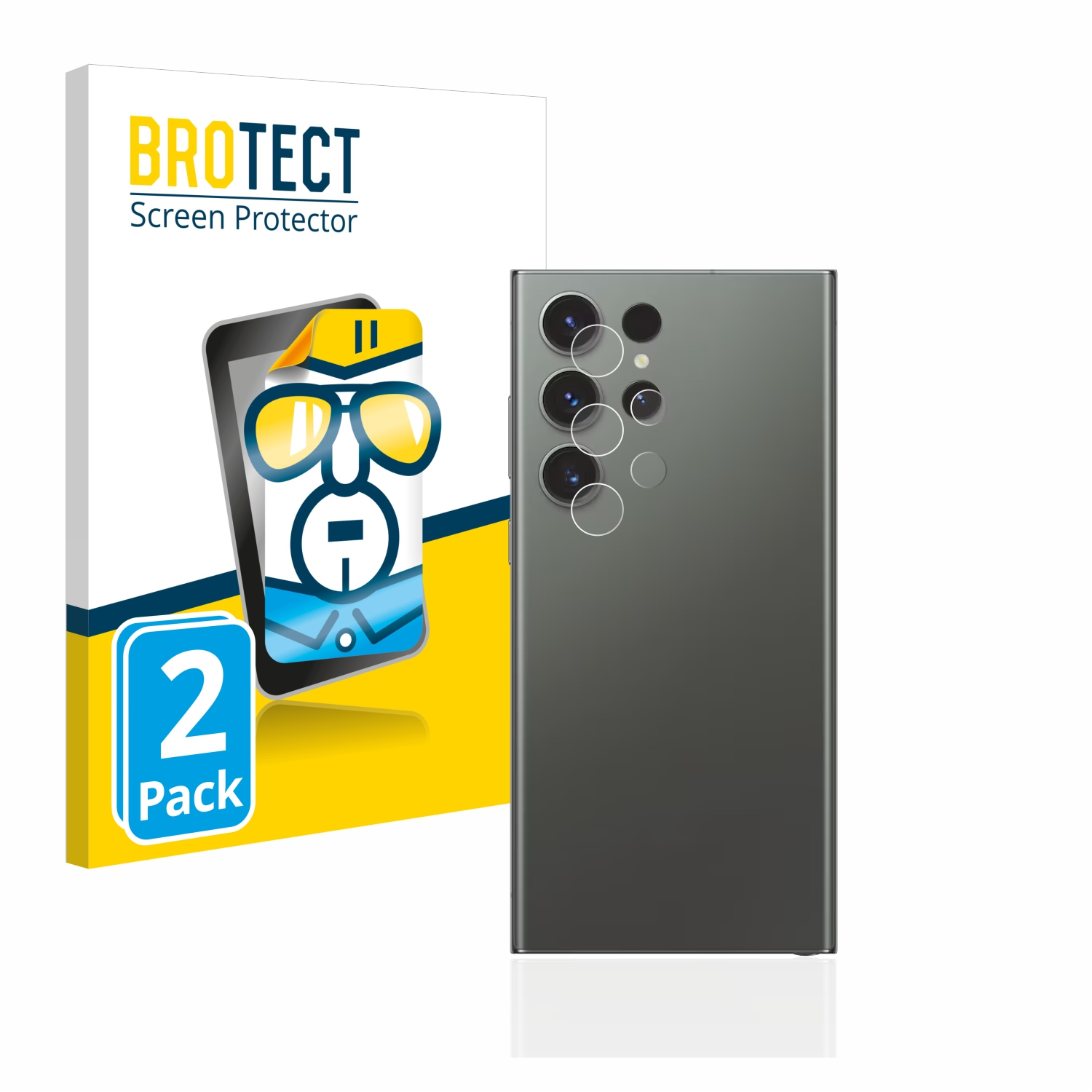 BROTECT 2x klare Schutzfolie(für Galaxy S23 Ultra) Samsung