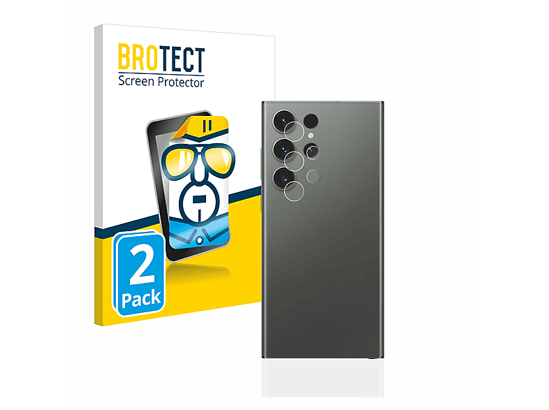 BROTECT 2x klare Schutzfolie(für Samsung Galaxy S23 Ultra)