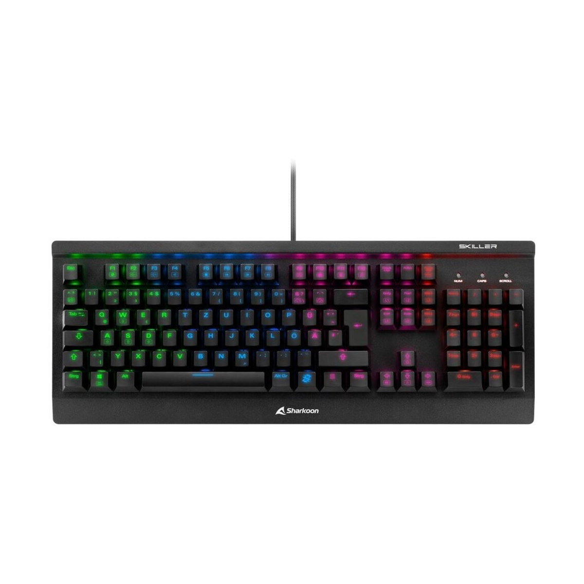 Tastatur, SKILLER Gaming Mech Mechanisch SGK3 RGB, SHARKOON