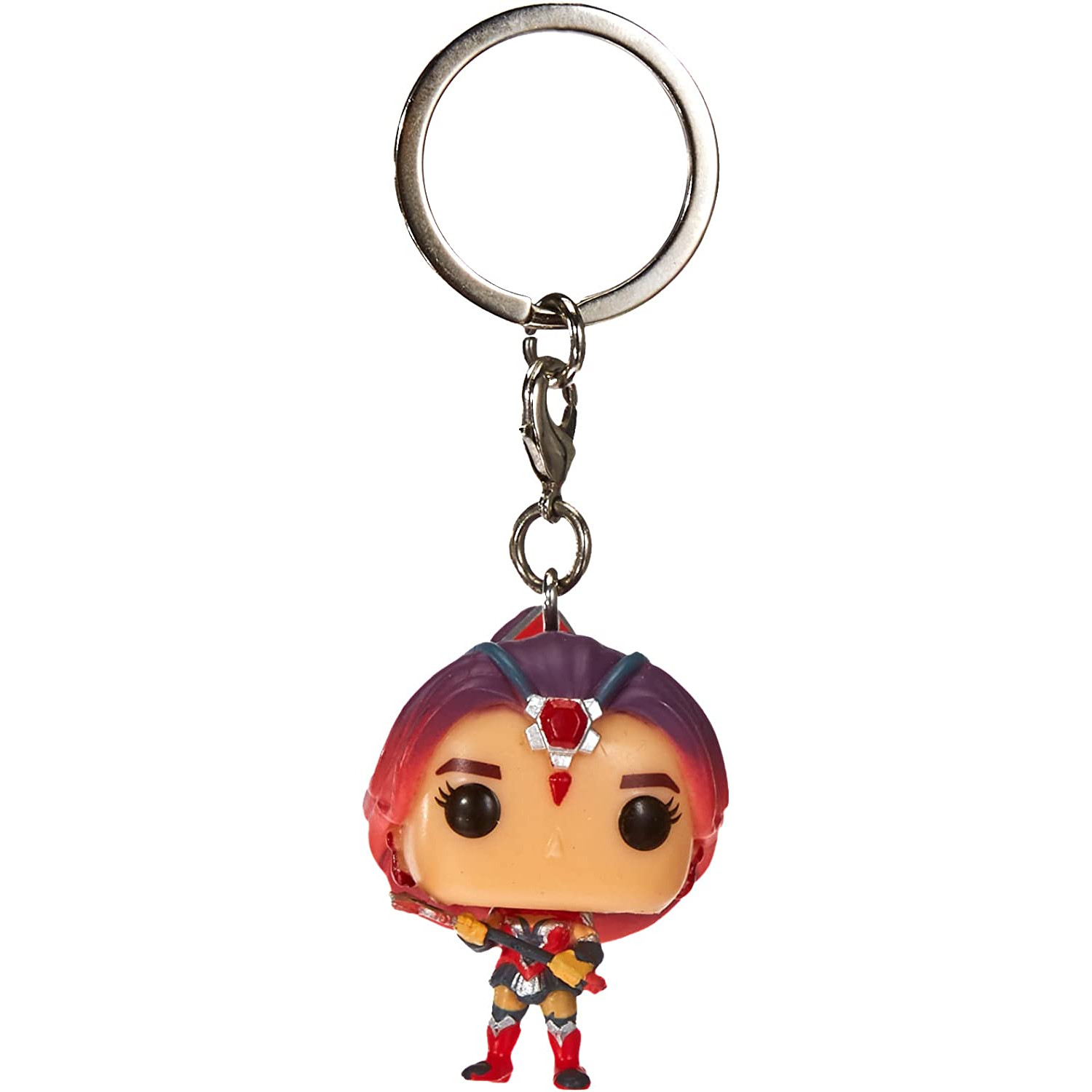 Funko Pop Figur einer Kriegerin mit roten Haaren und Schwert.