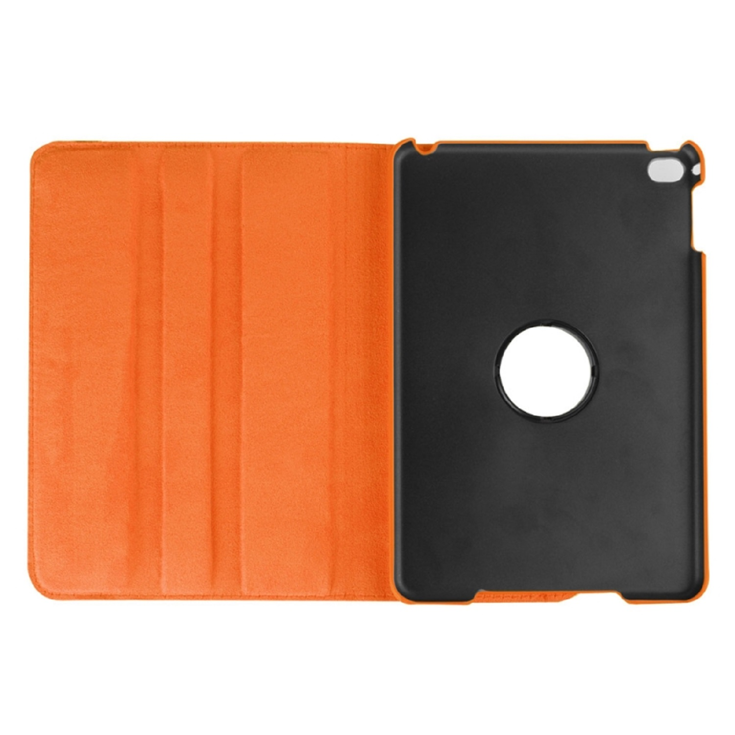 PROTECTORKING Bookcover, Schutzhülle Schutzhülle Apple Full TPU, Kunstleder/ Robustes Cover Orange für