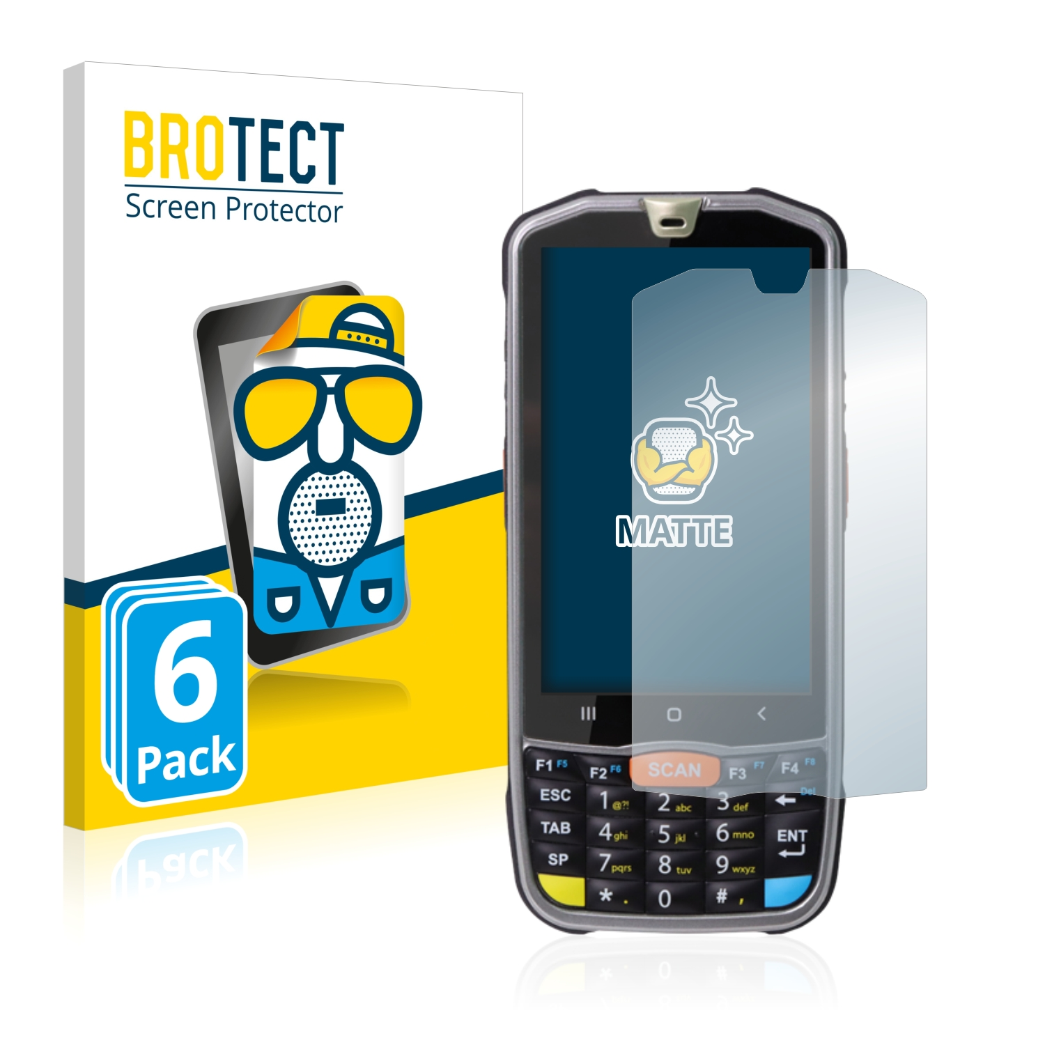 Mobile Schutzfolie(für BROTECT matte Point PM67) 6x