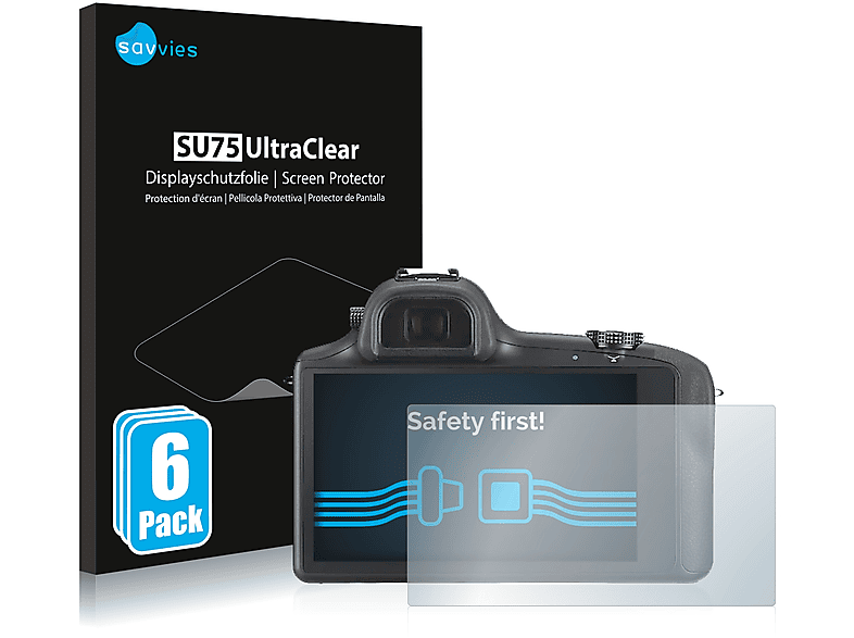 SAVVIES 6x klare Schutzfolie(für Samsung Galaxy NX EK-GN100)