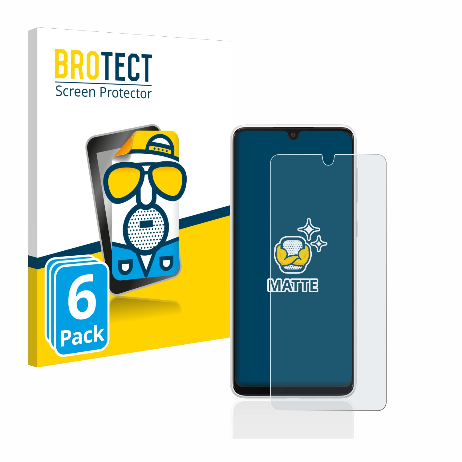 BROTECT 6x matte Schutzfolie(für Galaxy A33 Samsung 5G)