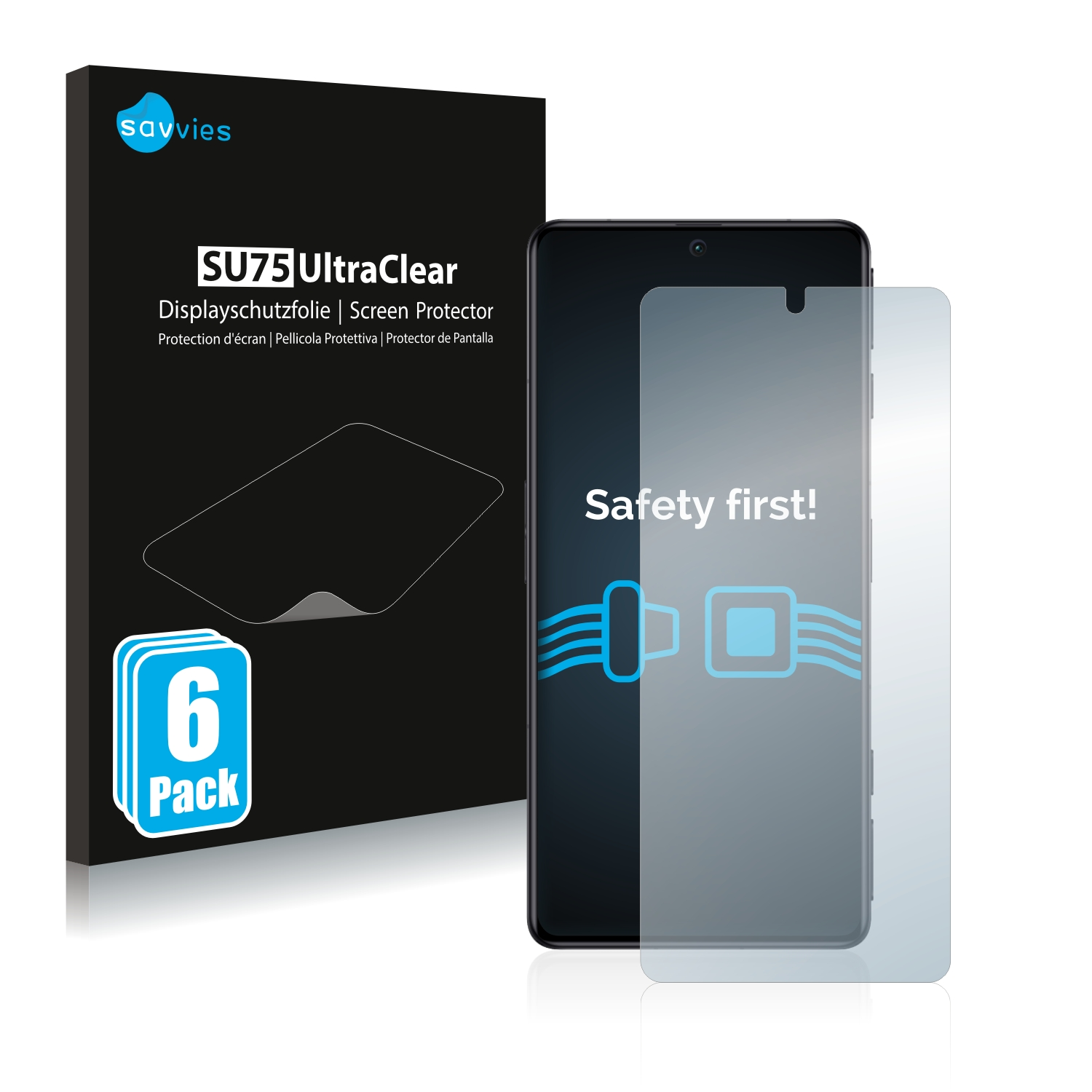 GT) SAVVIES klare Schutzfolie(für Xiaomi Poco 6x F4