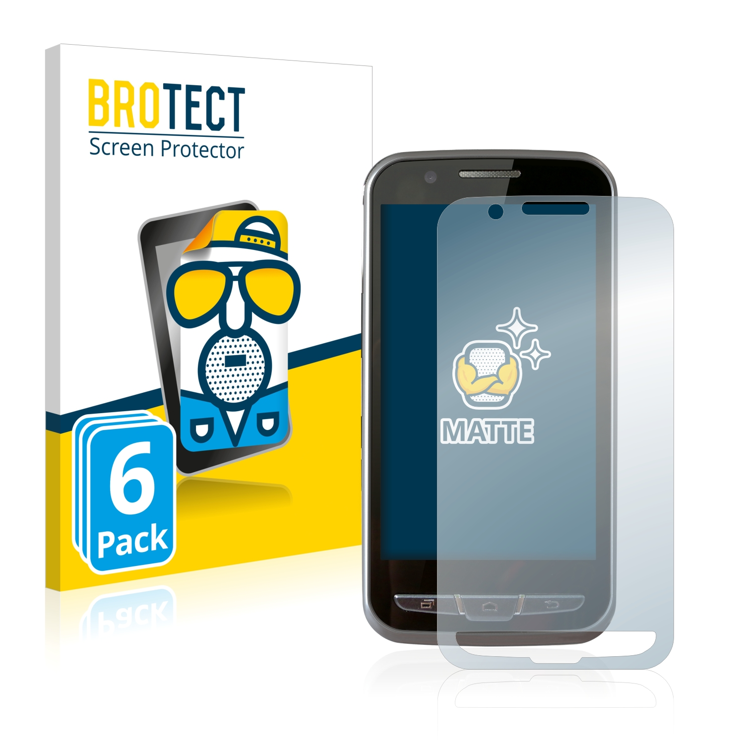 BROTECT 6x matte Schutzfolie(für Point PM70) Mobile