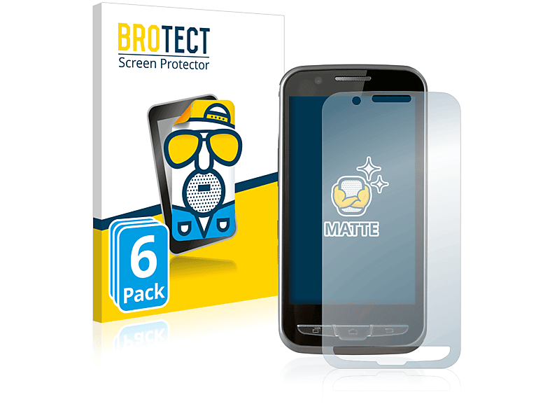 6x PM70) matte Schutzfolie(für Point Mobile BROTECT