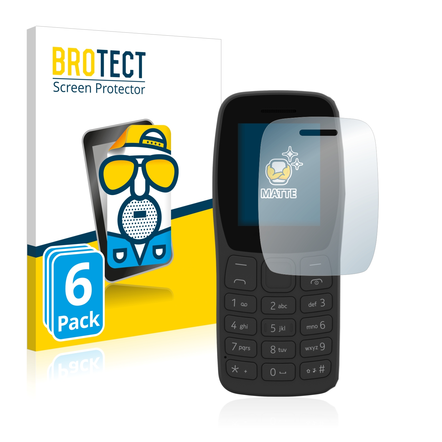 2022) 105 matte Schutzfolie(für BROTECT Nokia 6x