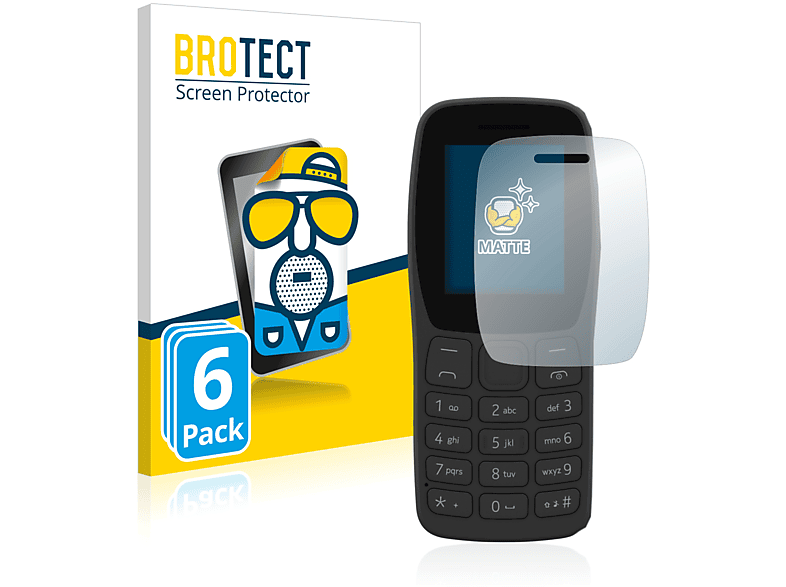 2022) 105 matte Schutzfolie(für BROTECT Nokia 6x