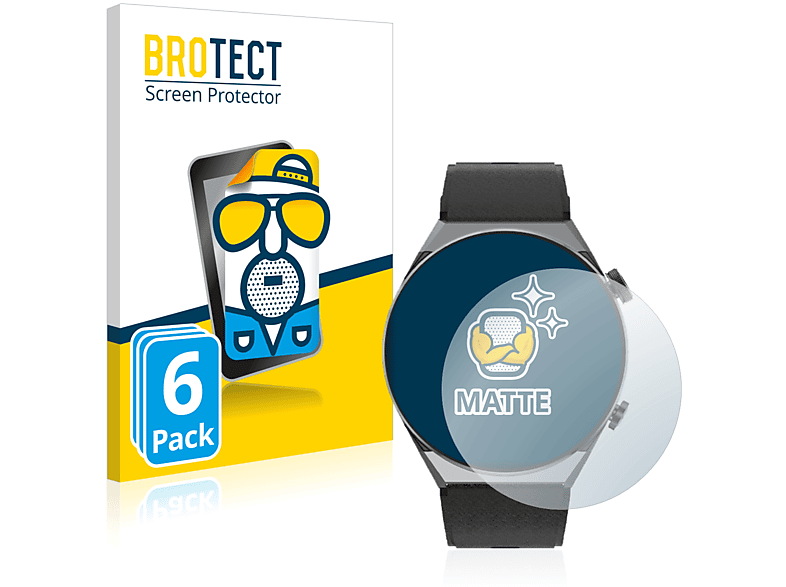 BROTECT 6x matte Schutzfolie(für Vwar DT3) | Smartwatch Schutzfolien & Gläser
