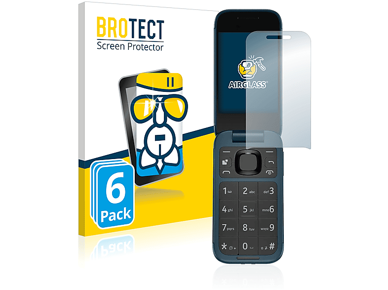 Schutzfolie(für klare BROTECT 6x 2660 Nokia Airglass Flip)