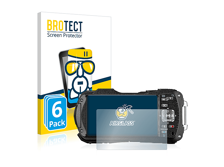 BROTECT Screenprotector 6 Stuks Voor Ricoh Pentax WG 1000   Folie Beschermfolie Beschermglas Transparant 6 Stuks 757176378
