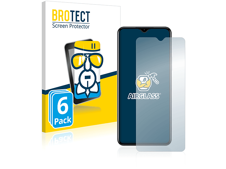 BROTECT 6x Airglass klare Schutzfolie(für Vivo Y52t)