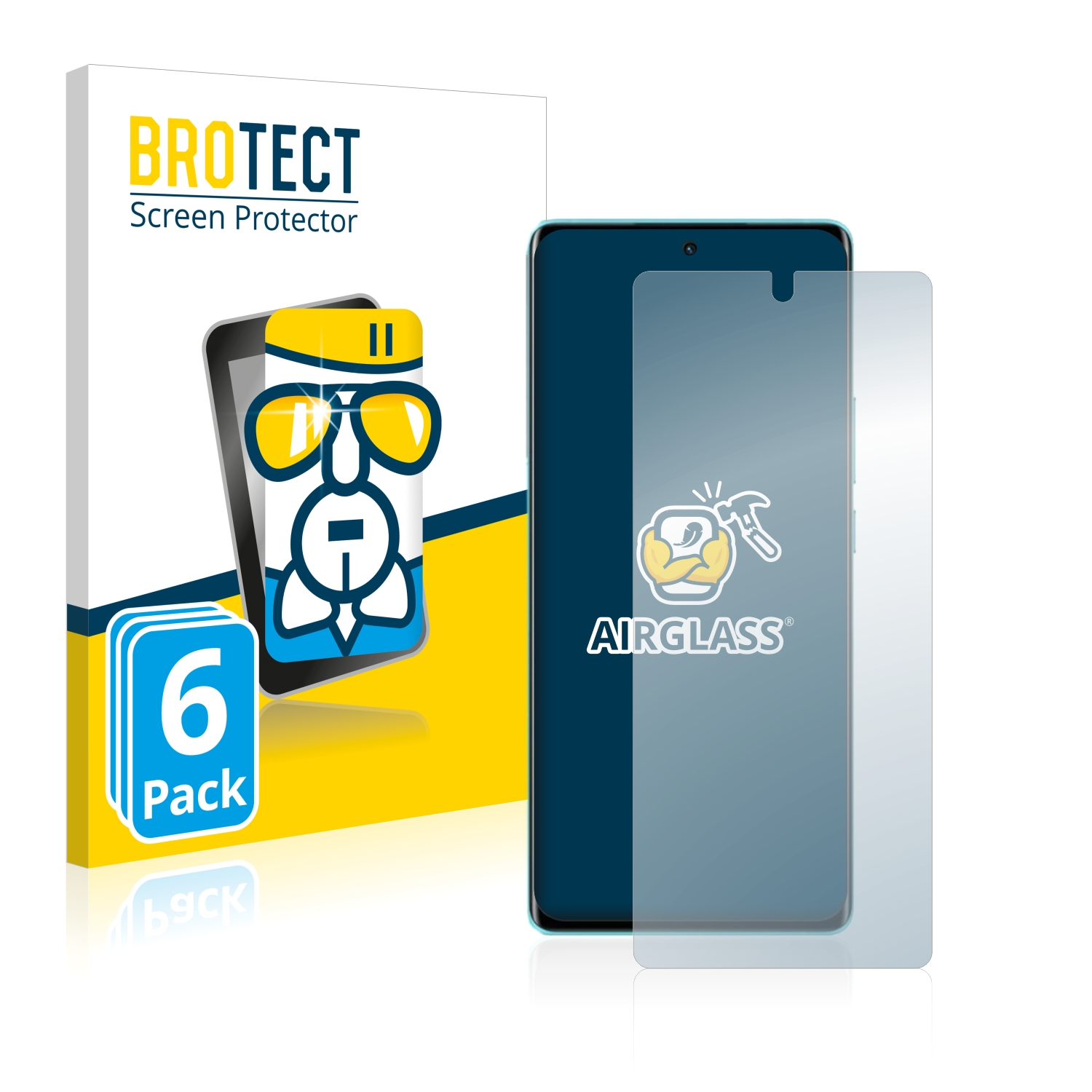 Airglass BROTECT Vivo 6x klare Schutzfolie(für X80)