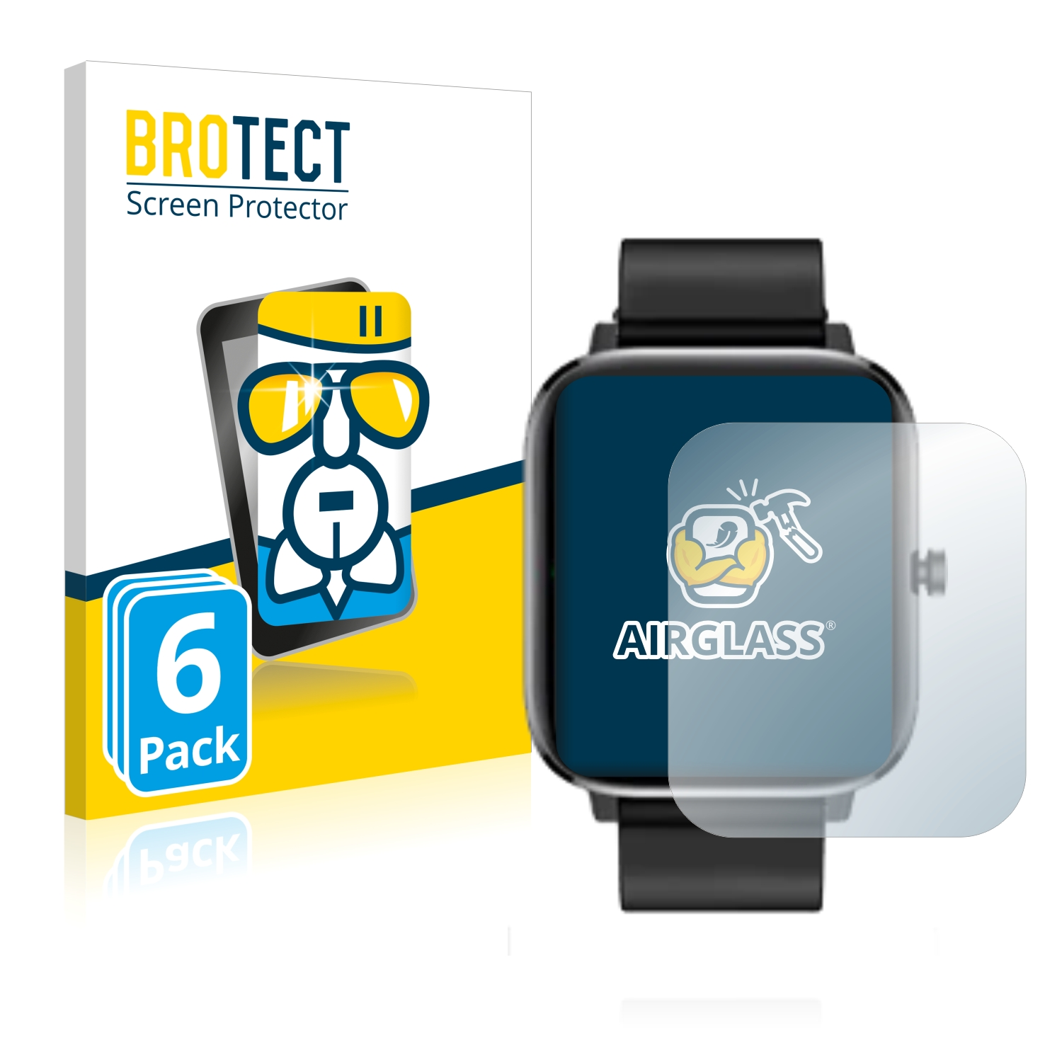 BROTECT 6x Airglass klare V3) Schutzfolie(für Elite Pro XWatch