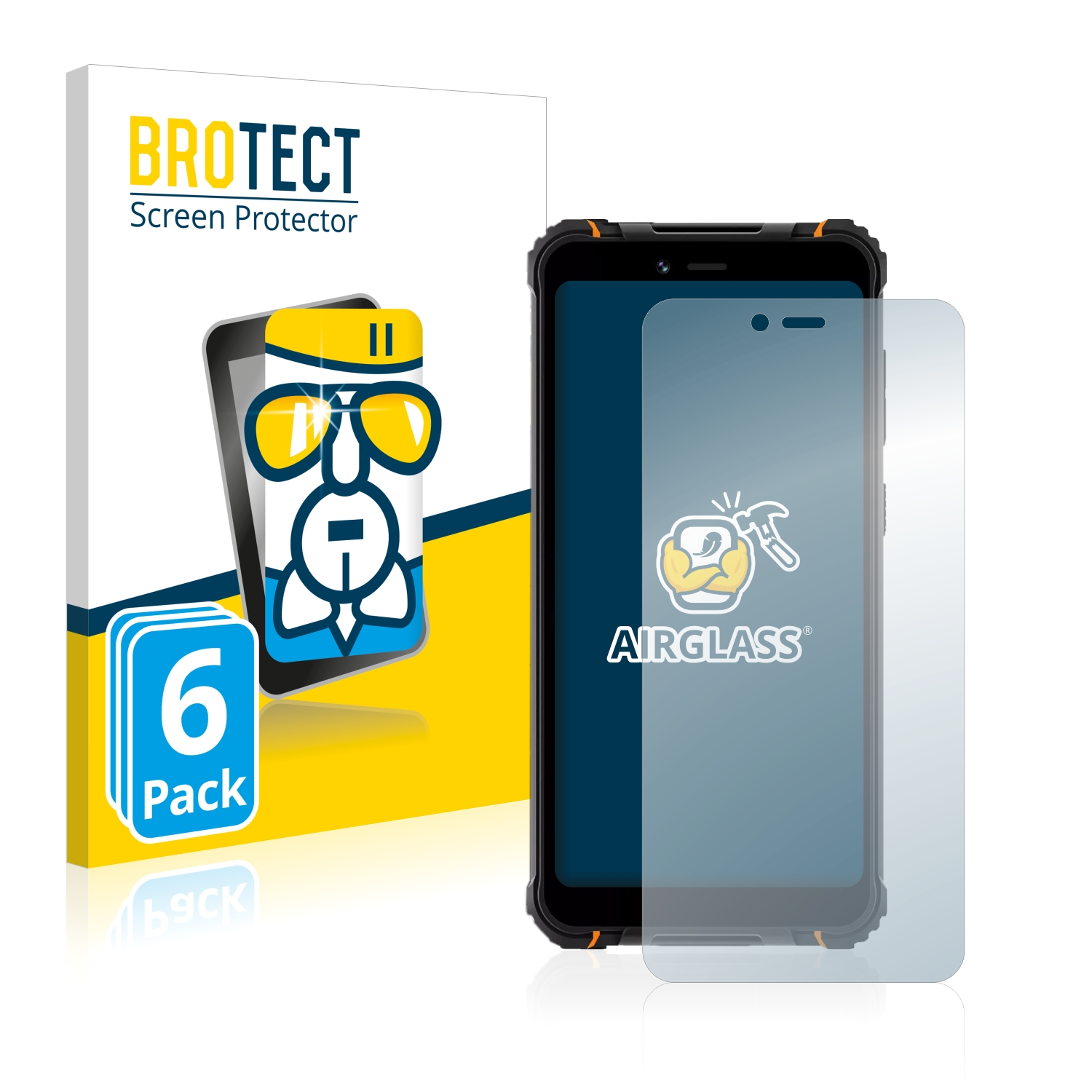 BROTECT klare Hotwav Schutzfolie(für Airglass Pro) T5 6x