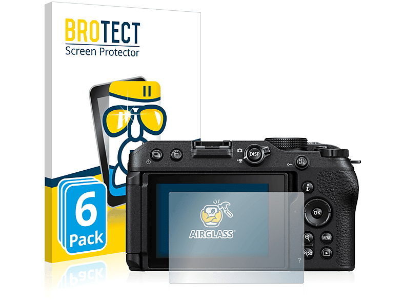 BROTECT 6x Airglass klare Schutzfolie(für Nikon Z 30)