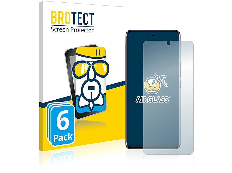 BROTECT 6x Airglass klare Schutzfolie(für Vivo S15 Pro)