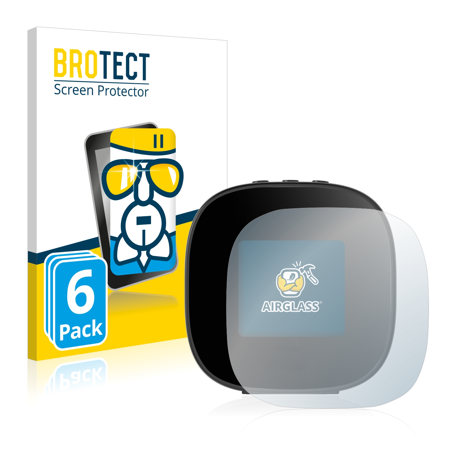 BROTECT 6x Airglass klare Schutzfolie(für Hama Safe)