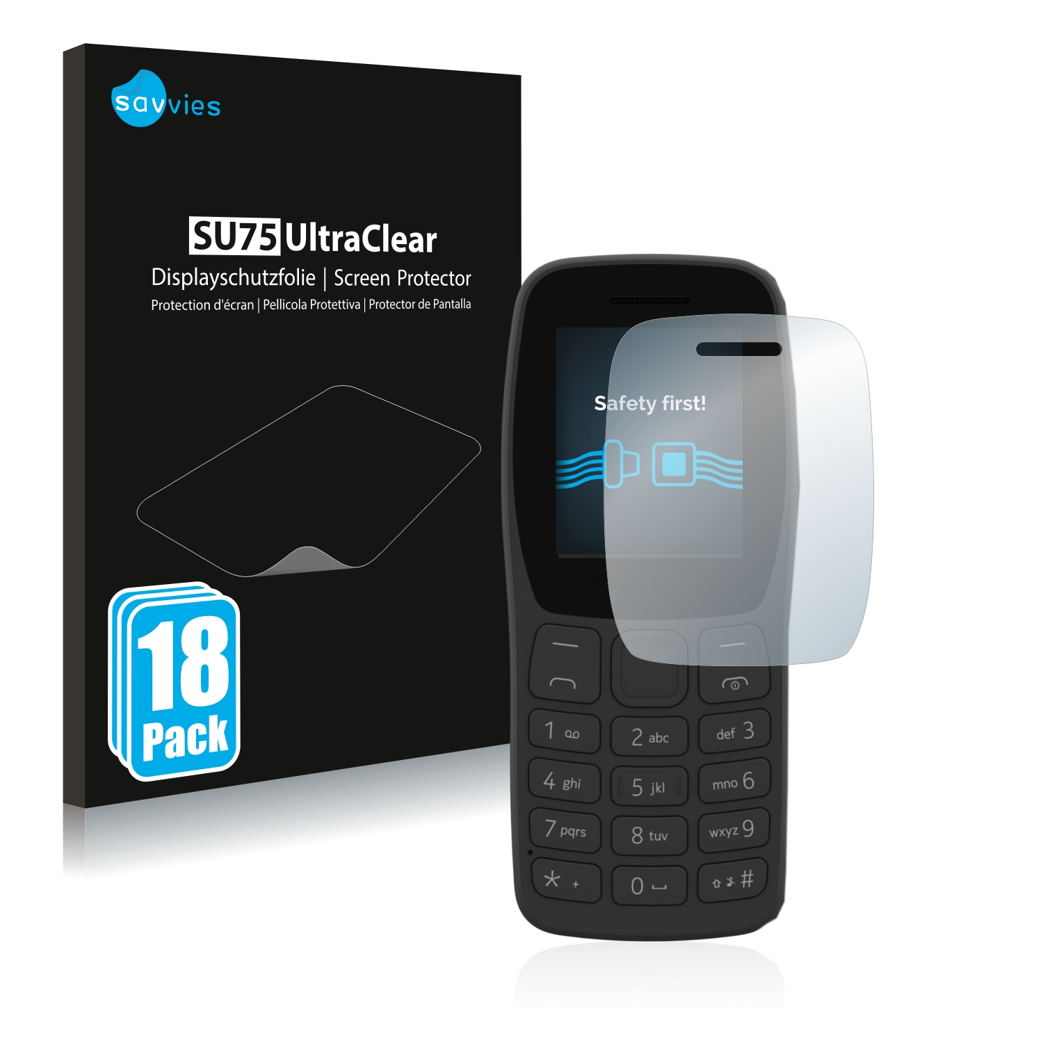 SAVVIES 18x 2022) klare 110 Schutzfolie(für Nokia