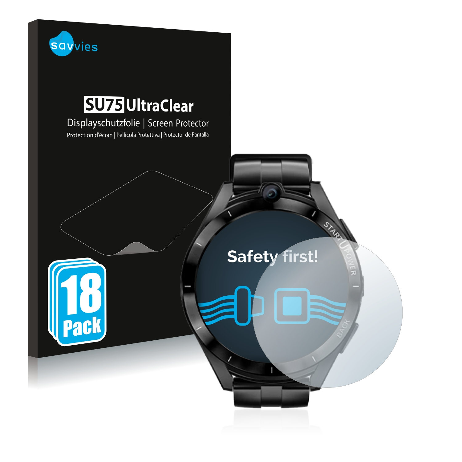 SAVVIES 18x klare Schutzfolie(für Lokmat Appllp Pro) 2