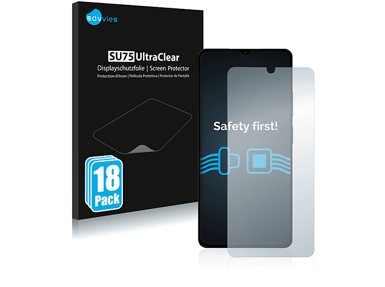 SAVVIES 18x klare Schutzfolie(für Xiaomi Poco M4 5G)