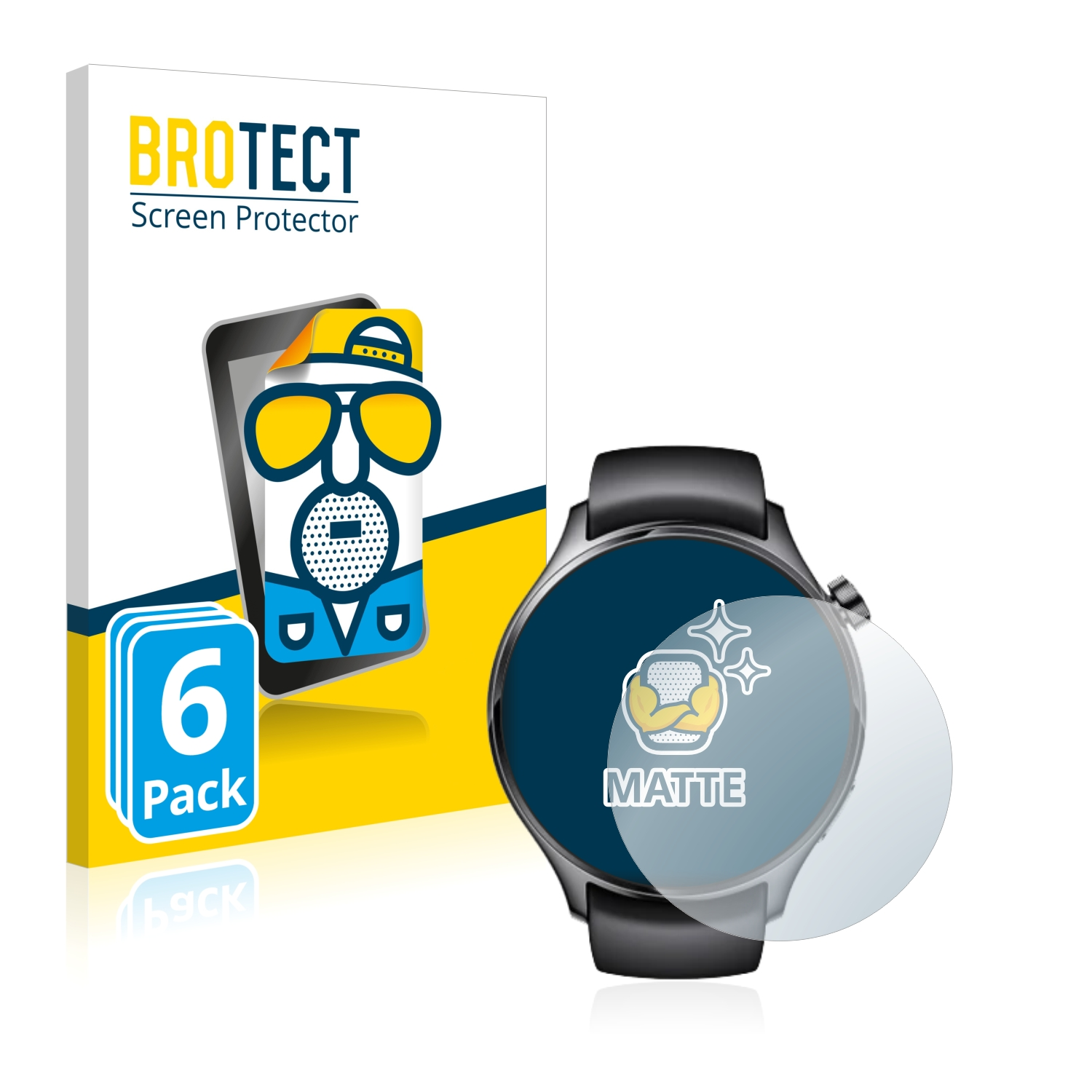 BROTECT Pro) 6x S1 Watch Schutzfolie(für matte Xiaomi
