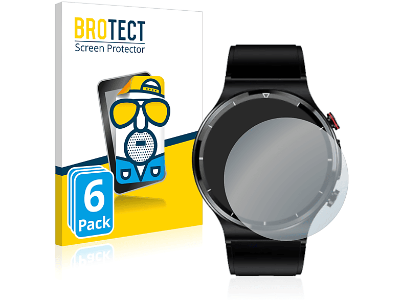 BROTECT 6x matte Schutzfolie(für Zeit Vision CARE Pro)