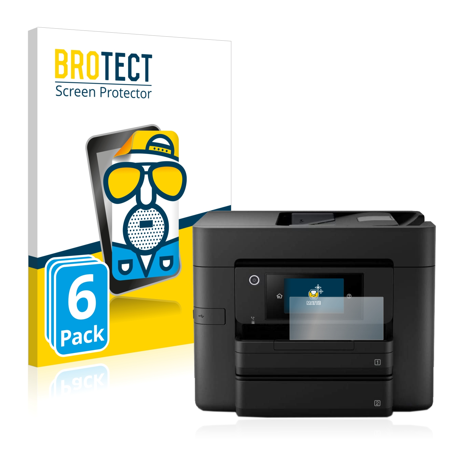 BROTECT 6x matte Schutzfolie(für WF-4830DTWF) Pro Epson Workforce