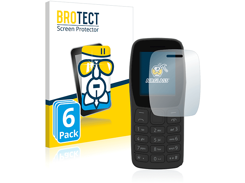Nokia 2022) klare 6x BROTECT 110 Airglass Schutzfolie(für