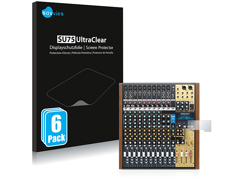 SAVVIES 6x Tascam klare 12) Schutzfolie(für Modell