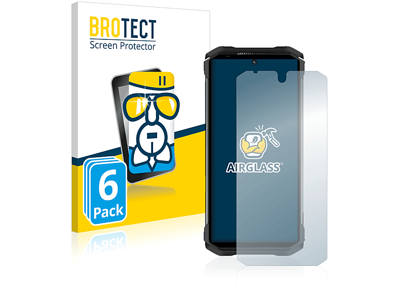 BROTECT 6x Airglass klare Schutzfolie(für S98) Doogee