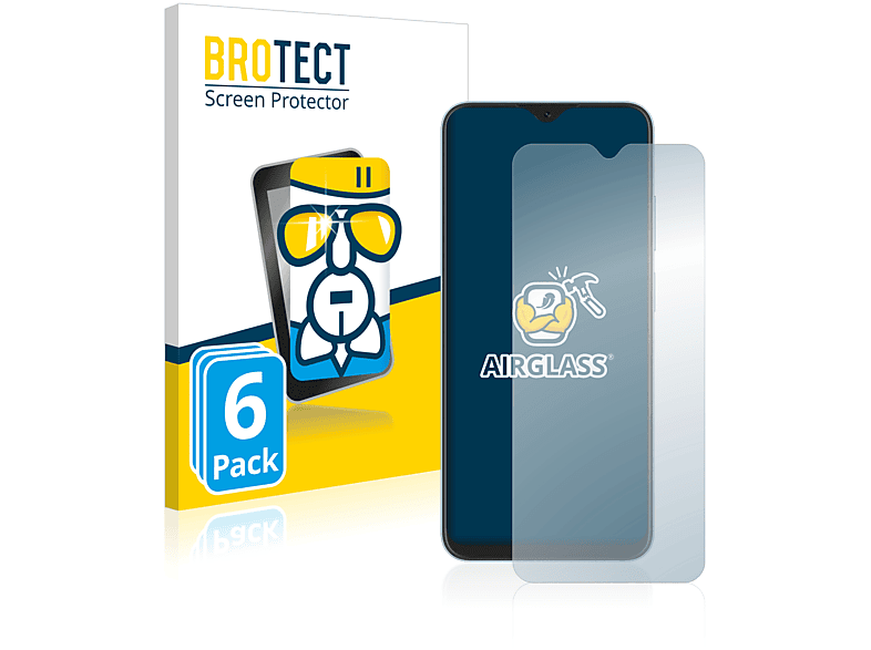 BROTECT 6x Airglass klare Schutzfolie(für Blackview Oscal C80)