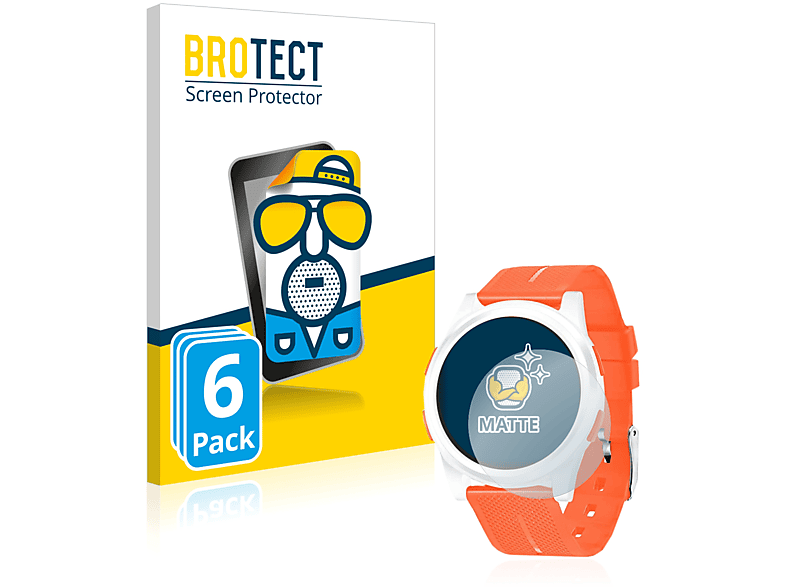 BROTECT 6x matte Digital Schutzfolie(für Wifort Watch)