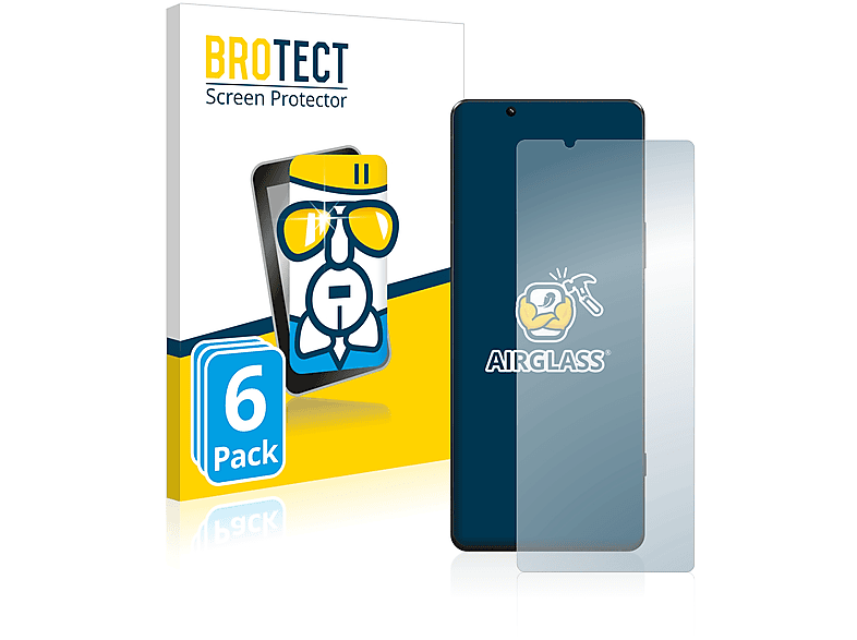 BROTECT 6x Airglass klare Schutzfolie(für Sony Xperia 5 IV)