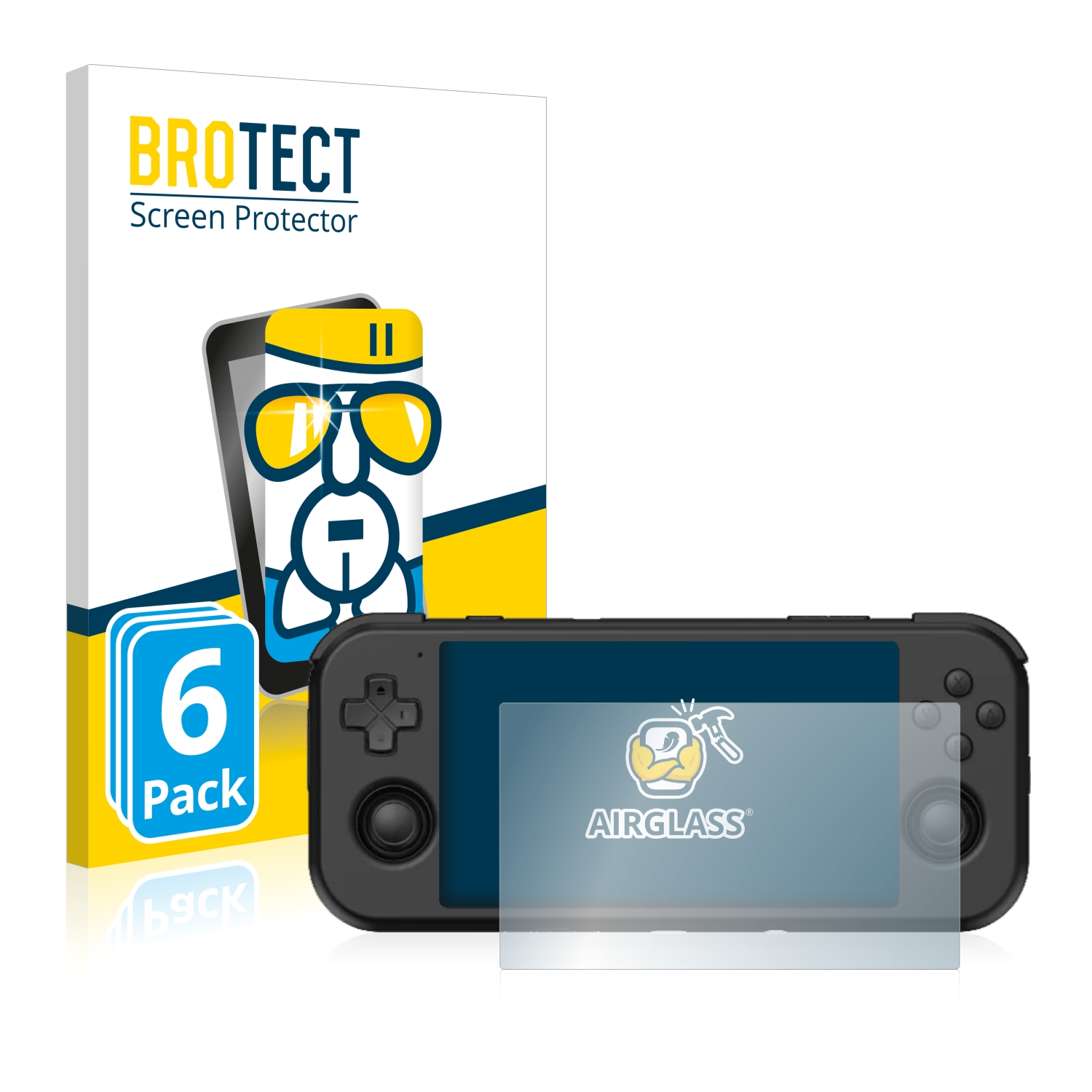 BROTECT 6x Retroid Pocket Airglass Schutzfolie(für klare 3)