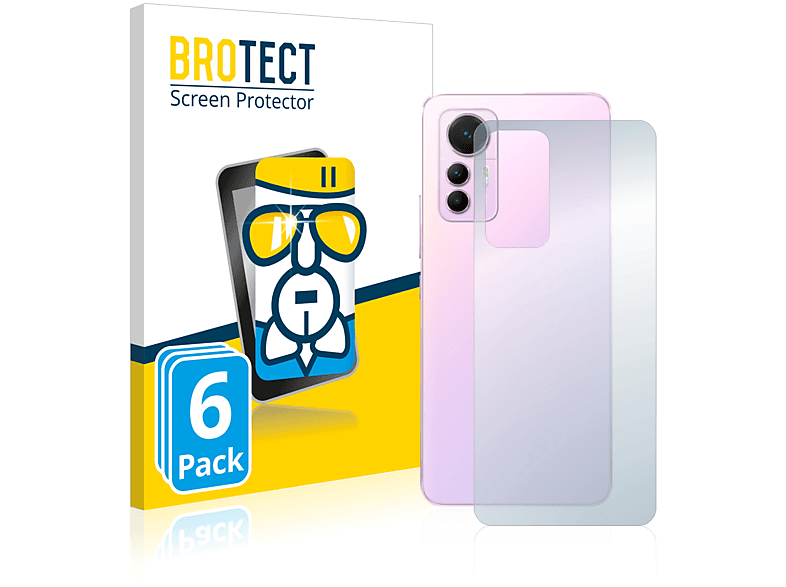 BROTECT 6x Airglass 12 Lite) Xiaomi Schutzfolie(für klare