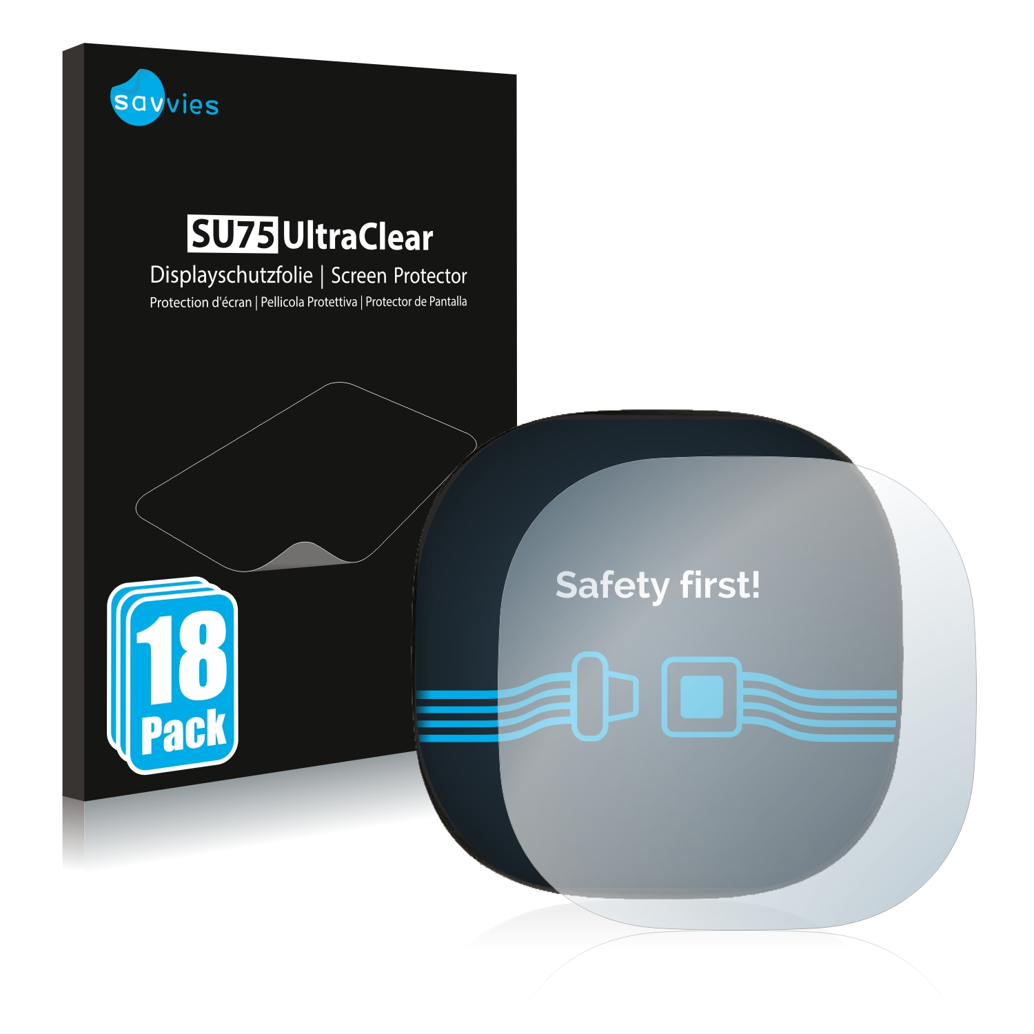 ecobee Thermostat 18x SAVVIES klare Schutzfolie(für Premium) Smart