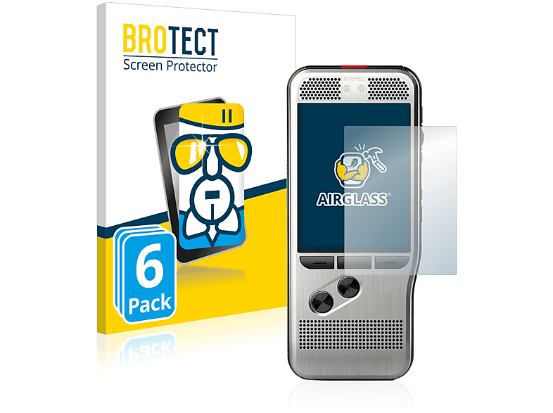Schutzfolie(für PocketMemo BROTECT klare Philips Airglass 6x DPM7000)