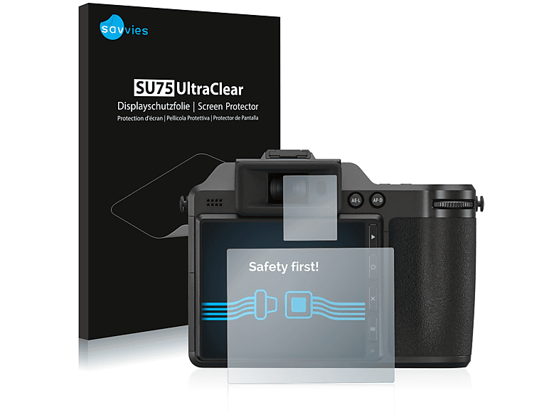 SAVVIES Fujifilm X-H2) klare 18x Schutzfolie(für