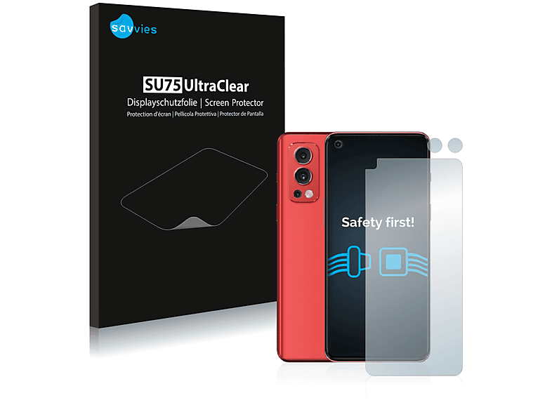 18x 2 klare 5G) OnePlus Schutzfolie(für Nord SAVVIES