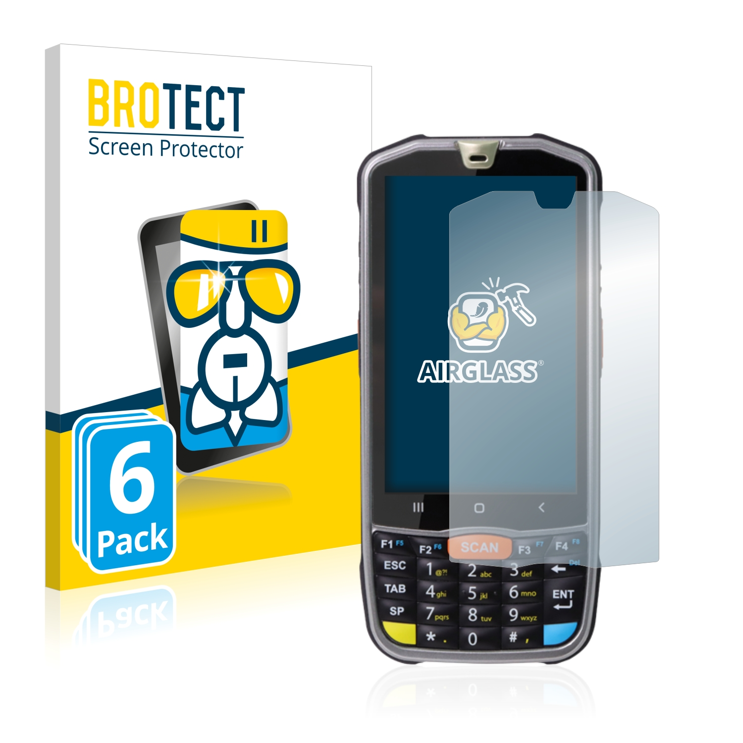 BROTECT 6x Point Schutzfolie(für klare Airglass Mobile PM67)