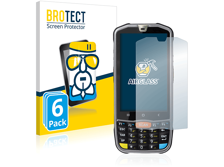 6x Airglass Point BROTECT Mobile PM67) klare Schutzfolie(für