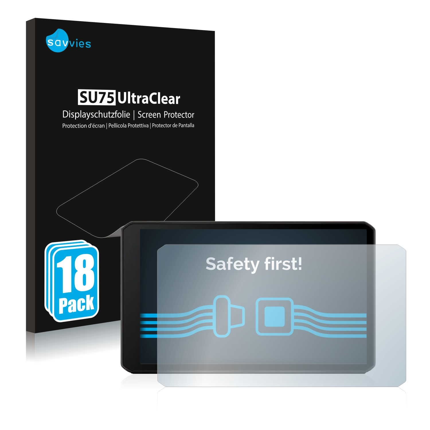 klare Schutzfolie(für SAVVIES 18x 76) DriveCam Garmin