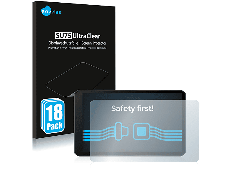 76) Garmin klare SAVVIES 18x DriveCam Schutzfolie(für