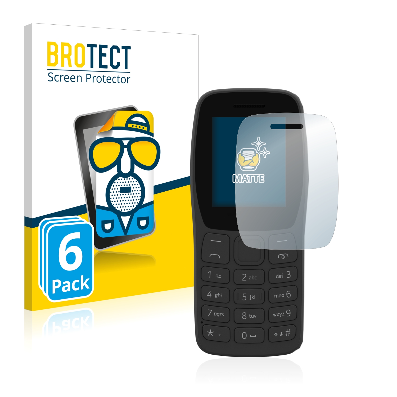 105+ 2022) Nokia matte BROTECT Schutzfolie(für 6x