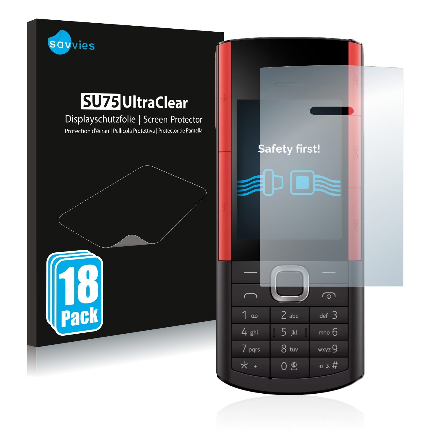 SAVVIES 18x Nokia XA) Schutzfolie(für 5710 klare