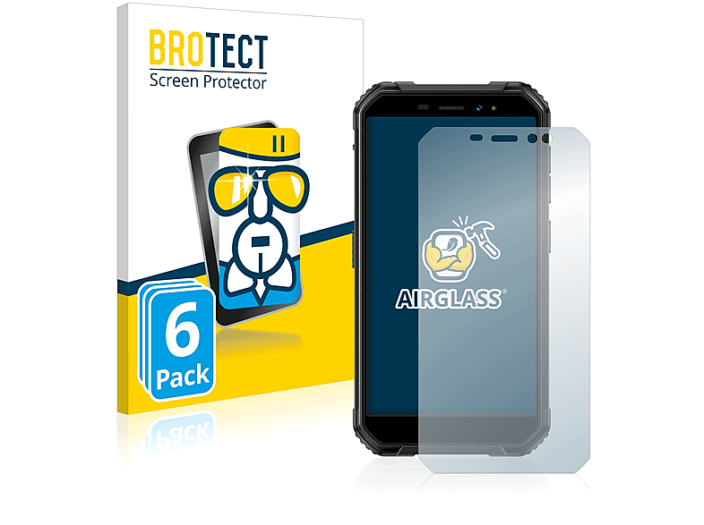 BROTECT 6x Pro) Schutzfolie(für Armor X6 Airglass Ulefone klare