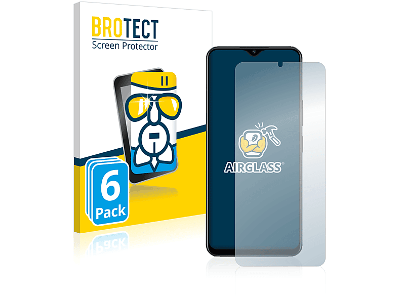 BROTECT 6x Airglass klare Schutzfolie(für Vivo Y73t)
