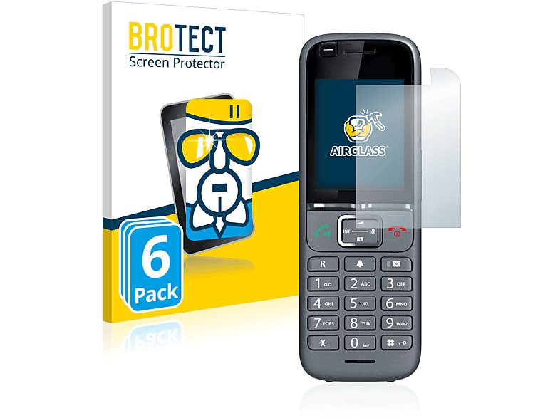 PRO) BROTECT S700H 6x Schutzfolie(für Gigaset Airglass klare